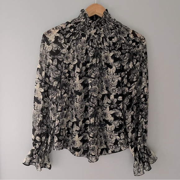 NEW! Cinq á Sept Avalyn Top - Slate Multi - Picture 1 of 8